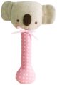 Alimrose Koala Stick Rattle - Pink with White Spots