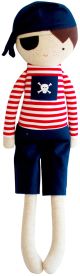 Alimrose Linen Pirate Boy Doll - Navy (50cm)