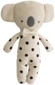 Alimrose Mini Koala Squeaker - Black Linen Spot (18cm)