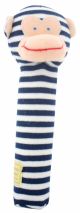 Alimrose Monkey Hand Squeaker - Navy Stripe