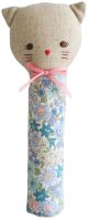 Alimrose Odette Kitty Hand Squeaker - Liberty Blue