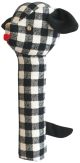 Alimrose Puppy Hand Squeaker - Black Check