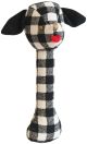 Alimrose Puppy Stick Rattle - Black Check