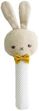 Alimrose Roberto Bunny Hand Squeaker - Navy Spot