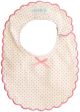 Alimrose Scallop Edge Bib - Spot Pink