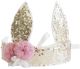 Alimrose Sequin Bunny Crown - Gold