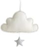 Alimrose Sleepy Time Cloud & Star Musical - Ivory & Grey