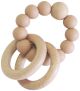 Alimrose Beechwood Teether Ring Set - Apricot