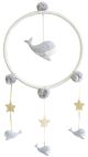 Alimrose Whimsy Whale Mobile - Grey
