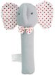 Alimrose Baby Elephant Hand Squeaker - Grey