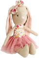 Alimrose Linen Baby Pearl Bunny Toy - Rose Garden (27cm)