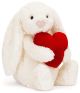 Jellycat Bashful Red Love Heart Bunny - Medium (31cm)