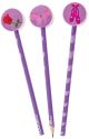 Bobble Art Ballerina Pencil & Round Eraser Top Set 3pk