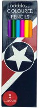 Bobble Art Star & Stripe Coloured Pencils 8pk
