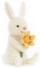 Jellycat Bobbi Bunny with Daffodil (19cm)