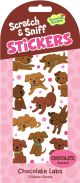 Chocolate Labs Scratch & Sniff Stickers