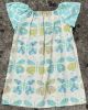 Handmade Flutter Sleeve Dress - Butterfly Blue (XS 6-12m)