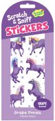 Grape Ponies Scratch & Sniff Stickers