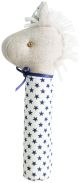 Alimrose Horse Hand Squeaker - White Navy Star