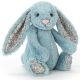 Jellycat Bashful Blossom Aqua Bunny - Medium (31cm)