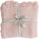 Alimrose Cotton Knit Mini Moss Stitch Blanket - Pink