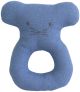Alimrose Linen Mouse Ring Rattle - Chambray