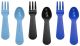 Lunch Punch Fork & Spoon Set - Blue (6 pack)