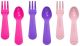 Lunch Punch Fork & Spoon Set - Pink (6 pack)
