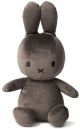 Miffy Plush Sitting Velvetine - Dark Grey (23cm)