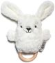 O.B. Designs Beck Bunny Rattle Teether - Cream