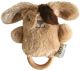 O.B. Designs Dave Dog Rattle Teether - Beige & Brown