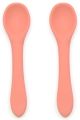 O.B. Designs Eco-Friendly Silicone Baby Spoon 2pk - Guava