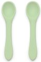 O.B. Designs Eco-Friendly Silicone Baby Spoon 2pk - Mint