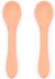 O.B. Designs Eco-Friendly Silicone Baby Spoon 2pk - Peach