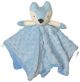 ES Kids Fox Comforter with Rattle - Blue (34cm)