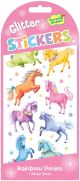 Rainbow Pony Glitter Stickers