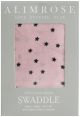 Alimrose Single Muslin Swaddle - Starry Night Pink