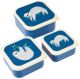 Rex London Sydney The Sloth Set of 3 Snack Boxes