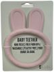 ES Kids Bunny Ring Silicone Teether - Light Pink