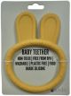 ES Kids Bunny Ring Silicone Teether - Mustard