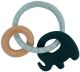 ES Kids Elephant Ring Silicone Teether - Blue