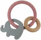 ES Kids Elephant Ring Silicone Teether - Pink