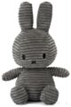 Miffy Plush Sitting ECO Corduroy - Grey (23cm)