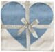Alimrose Baby Heart Blanket - Natural & Blue
