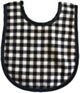 Alimrose Bib - Black Check Linen
