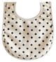 Alimrose Baby Bib - Black Linen Spot