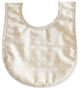 Alimrose Baby Bib - White Linen Spot