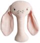 Alimrose Bobby Bunny Stick Rattle - Pink Linen