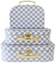 Alimrose Carry Case Set (3pcs) - Blue Check