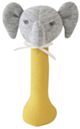 Alimrose Elliot Elephant Stick Rattle - Butterscotch
